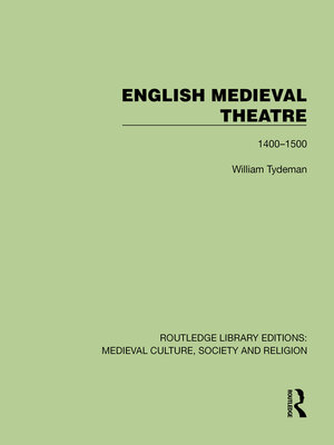 cover image of English Medieval Theatre